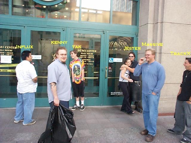 This is a common scene, A large number of people having their own....We Smoke 2600 Meeting.