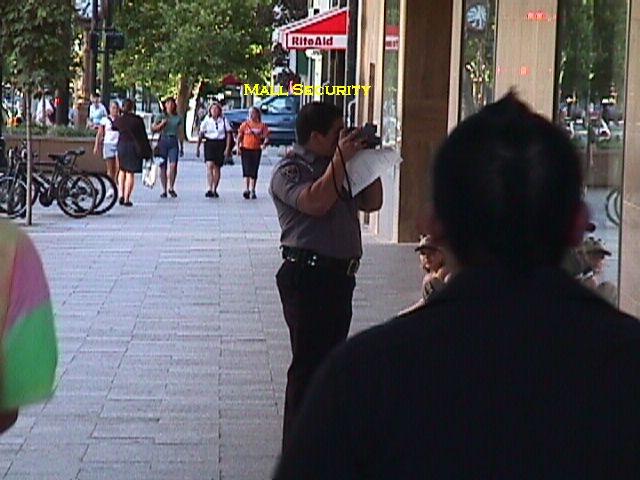 Mall Security taking pictures of Graffiti, oh and theyre fun to harass too.