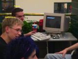 Pollux enjoying his time with the Ghetto Ass Compaq.