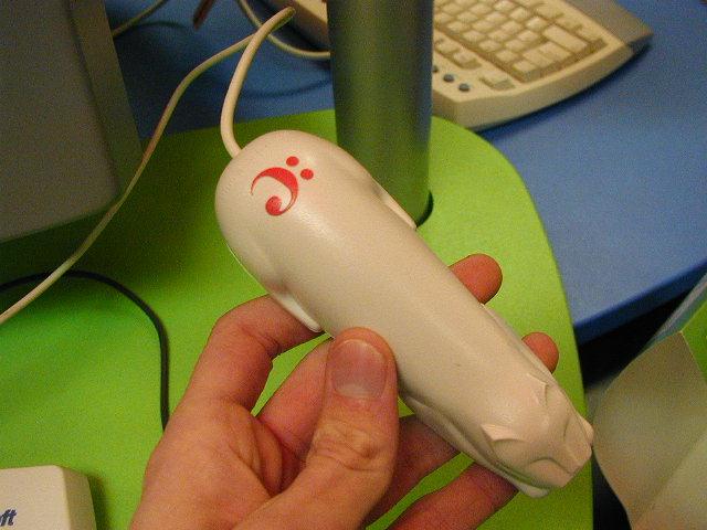 A CueCat, Radio Shacks latest Giveaway, pretty much everyone got one of these.