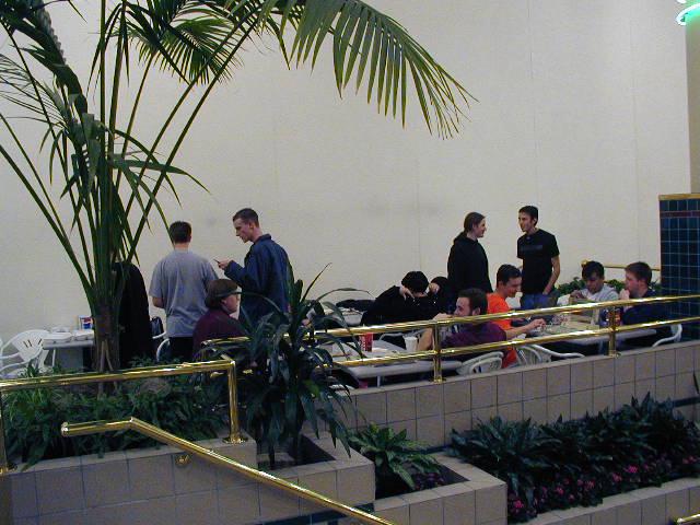 Aview of some of the crew from over near the payphone.