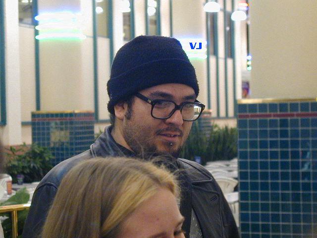 A close up of VJ.