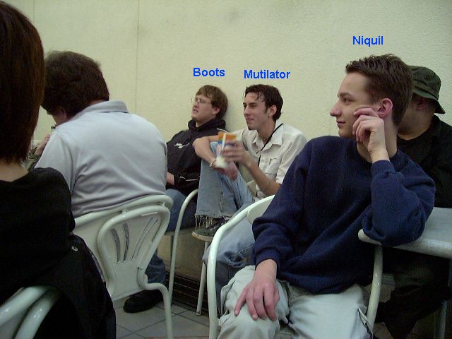 Listening to the talks.