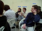 Listening to the talks.