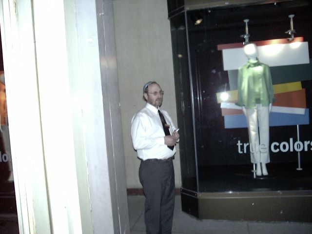 Jewish guy next to ZCMI.