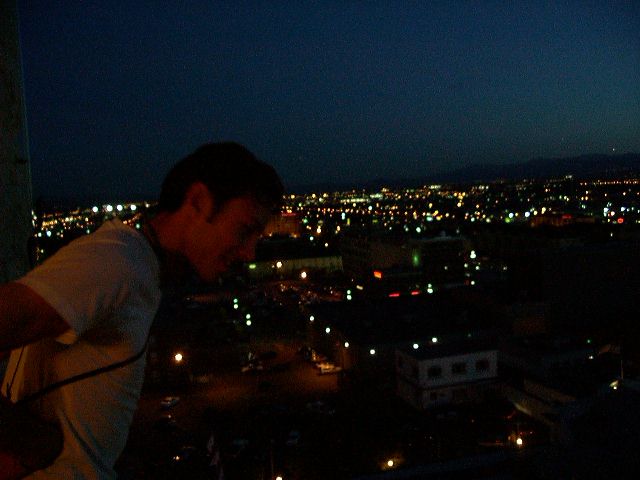 Muti looking down from the roof, Nice View.