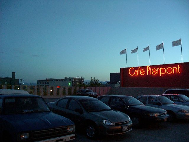 The parking lot.