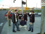 But these baseball players were watching us so we went across the street to get something to drink from 7-Eleven.