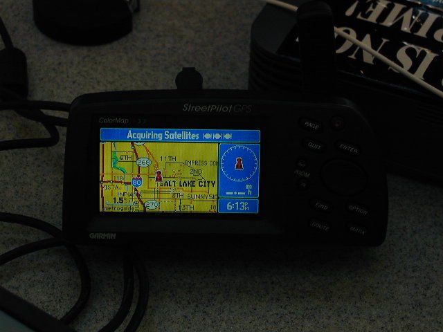 The GPS that plots the Lat and Long of Wireless Networks while Wardriving.