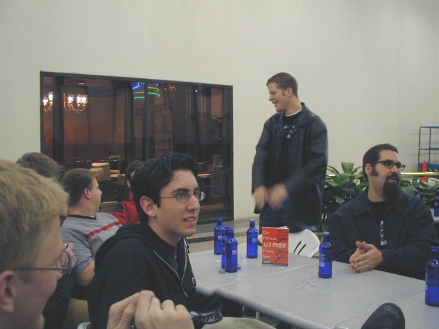 Just hanging out before the talks.
