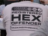 Gweeds sporting a Phrack shirt.