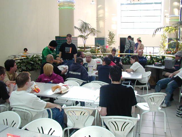 A group of sexier individual you wont find anywhere...except for maybe anywhere outside of the small area we take up in the food court.