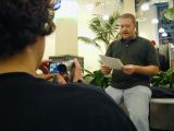 A took it upon himself to record the talks.