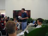 Durden gave an intro to Quantum Cryptography.  I think this talk went a little over a couple of our heads.