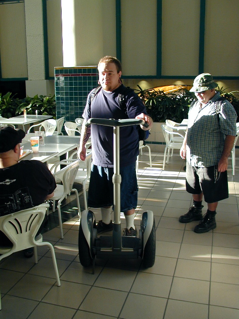 Kenny showed up with his segway and let us all test-drive it.