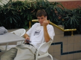 Manic Velocity's younger brother showed up to write a report for his english class.